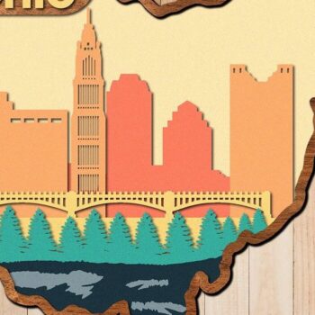 Intra απο ξύλο plywood 3mm-4mm πάχος – Ohio, 3D Layered File. Δίασταση 20x20 cm INTRAFABR-32856591 - Image 1