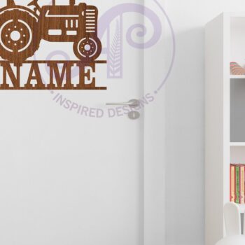 Intra απο ξύλο plywood 3mm-4mm πάχος – Παλιό αρχείο κοπής με λέιζερ Sin Name Tractor Δίασταση  20x20 cm INTRAFABR-105899877 - Image 3