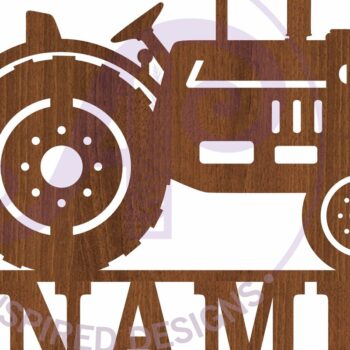 Intra απο ξύλο plywood 3mm-4mm πάχος – Παλιό αρχείο κοπής με λέιζερ Sin Name Tractor Δίασταση  20x20 cm INTRAFABR-105899877 - Image 4