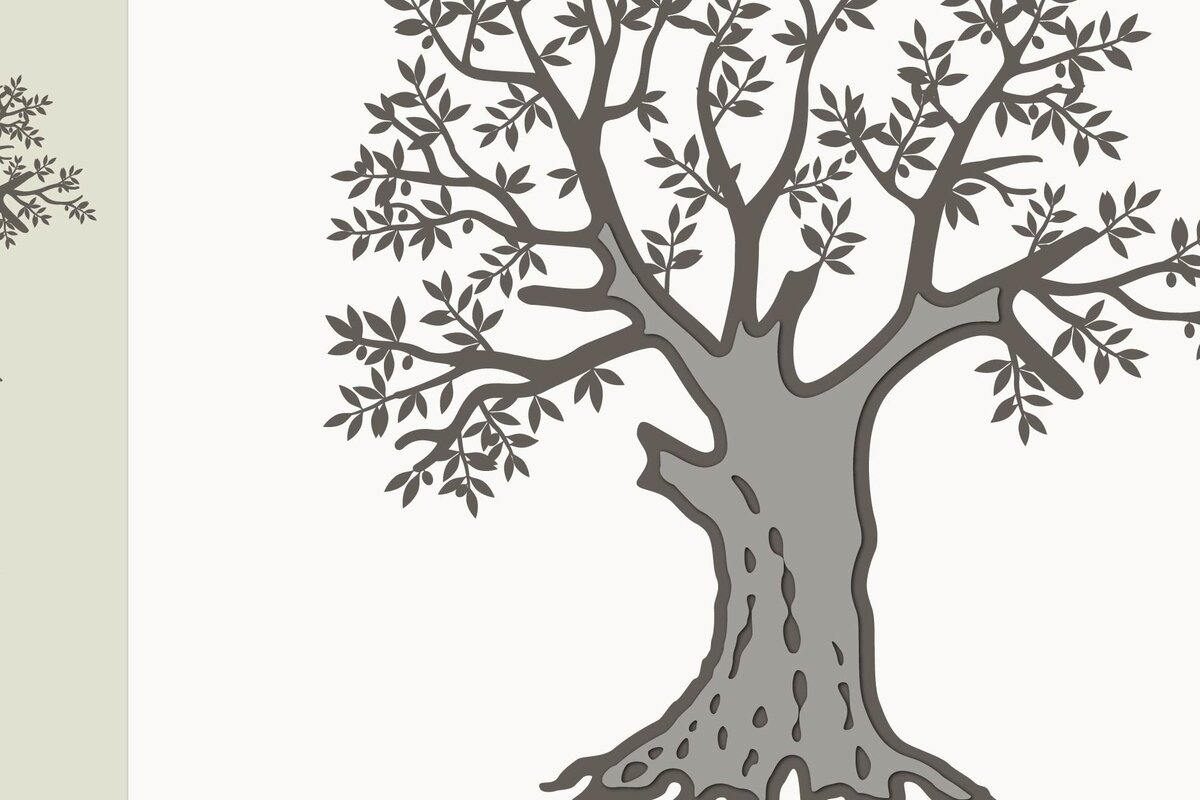 Intra απο ξύλο plywood 3mm-4mm πάχος – Olive Tree, Tree Art, Δίασταση  20x20 cm INTRAFABR-72381045