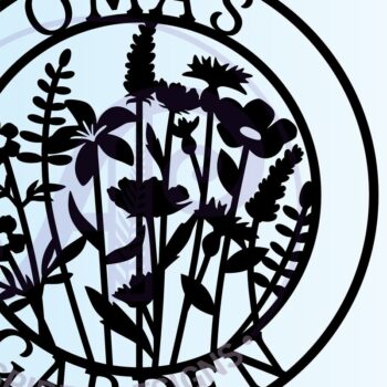 Intra απο ξύλο plywood 3mm-4mm πάχος – Αρχείο αποκοπής Sign Oma Garden Δίασταση  40x30 cm INTRAFABR-69191020 - Image 3