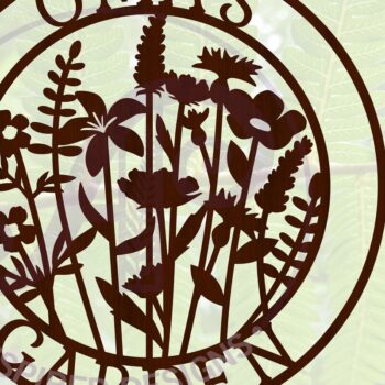 Intra απο ξύλο plywood 3mm-4mm πάχος – Αρχείο αποκοπής Sign Oma Garden Δίασταση  40x30 cm INTRAFABR-69191020 - Image 4