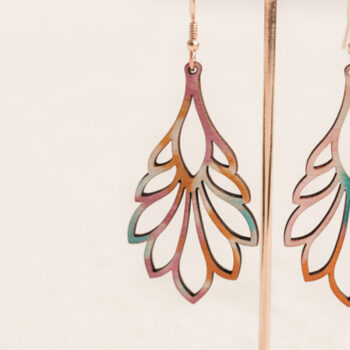 Intra απο ξύλο plywood 3mm-4mm πάχος – Ombre Teardrop Δίασταση  20x20 cm INTRAFABR-121919855 - Image 1