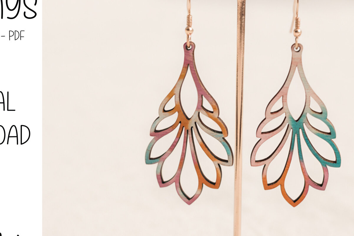 Intra απο ξύλο plywood 3mm-4mm πάχος – Ombre Teardrop Δίασταση  20x20 cm INTRAFABR-121919855