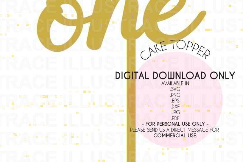 Intra απο ξύλο plywood 3mm-4mm πάχος – One Cake Topper 1st Birthday Δίασταση  20x20 cm INTRAFABR-84710357