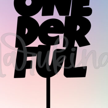 Intra απο ξύλο plywood 3mm-4mm πάχος – ONE DER FUL TOPER CAKE Δίασταση  20x20 cm INTRAFABR-56130561 - Image 2