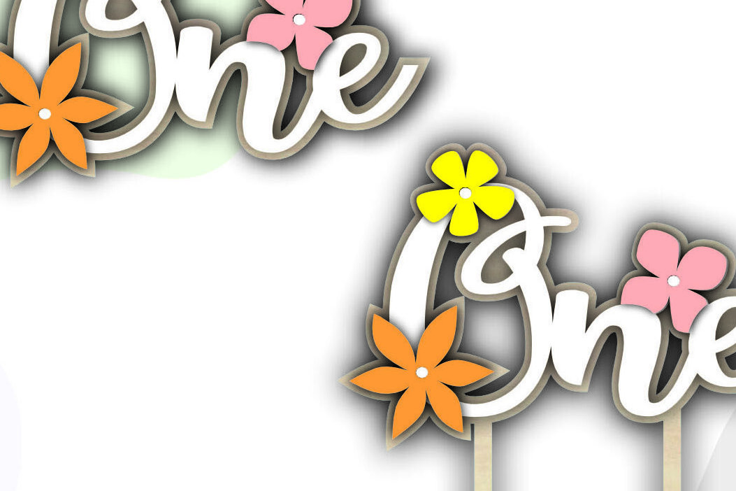 Intra απο ξύλο plywood 3mm-4mm πάχος – One Happy Birthday Number Δίασταση  20x20 cm INTRAFABR-118606849