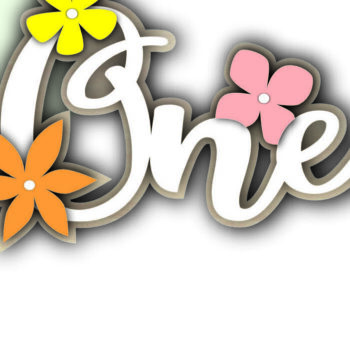 Intra απο ξύλο plywood 3mm-4mm πάχος – One Happy Birthday Number Δίασταση  20x20 cm INTRAFABR-118606849 - Image 3