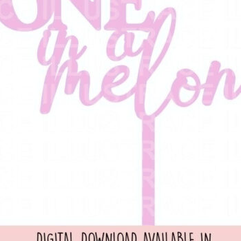 Intra απο ξύλο plywood 3mm-4mm πάχος – One in a Melon Cake Topper Δίασταση 20x20 cm INTRAFABR-100034683 - Image 2