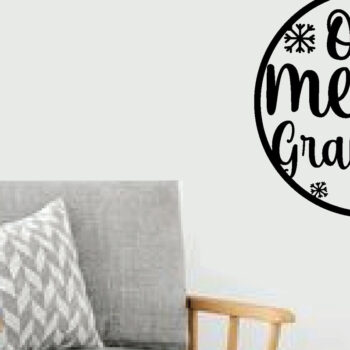 Intra απο ξύλο plywood 3mm-4mm πάχος – ONE MERRY GRANDMA METAL WALL ART LASER Δίασταση 40x30 cm INTRAFABR-83475625 - Image 2