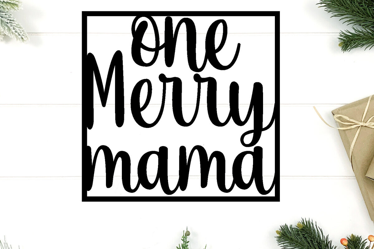 Intra απο ξύλο plywood 3mm-4mm πάχος – ONE MERRY MAMA METAL WALL ART LASER ΑΡΧΕΙΟ Δίασταση  40x30 cm INTRAFABR-83475399