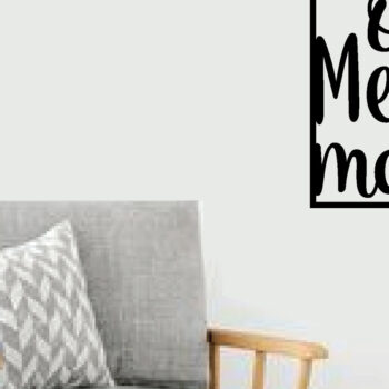 Intra απο ξύλο plywood 3mm-4mm πάχος – ONE MERRY MAMA METAL WALL ART LASER ΑΡΧΕΙΟ Δίασταση  40x30 cm INTRAFABR-83475399 - Image 2