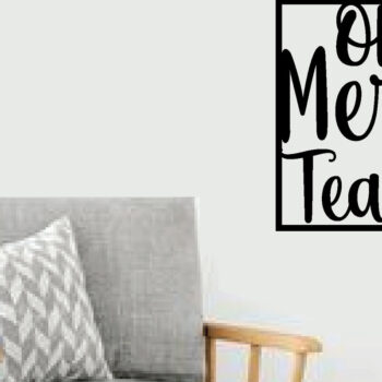 Intra απο ξύλο plywood 3mm-4mm πάχος – ONE MERRY TEACHER LASER ΜΕΤΑΛΛΙΚΗΣ ΤΕΧΝΗΣ ΤΟΙΧΟΥ Δίασταση  20x20 cm INTRAFABR-83475219 - Image 2