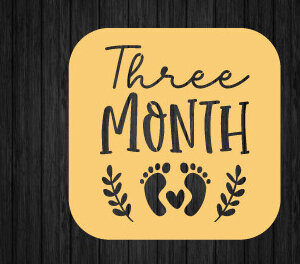 Intra απο ξύλο plywood 3mm-4mm πάχος – One Month Baby Milestone Metal,Laser Δίασταση 20x20 cm INTRAFABR-92899367