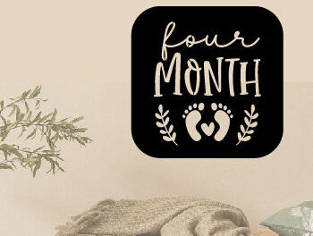 Intra απο ξύλο plywood 3mm-4mm πάχος – One Month Baby Milestone Metal,Laser Δίασταση 20x20 cm INTRAFABR-92899480 - Image 2