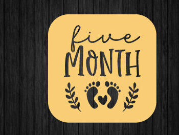 Intra απο ξύλο plywood 3mm-4mm πάχος – One Month Baby Milestone Metal,Laser Δίασταση 20x20 cm INTRAFABR-92899541 - Image 1