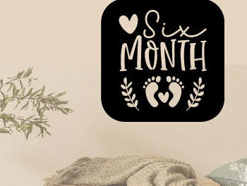 Intra απο ξύλο plywood 3mm-4mm πάχος – One Month Baby Milestone Metal,Laser Δίασταση 20x20 cm INTRAFABR-92899584 - Image 2