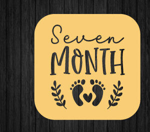 Intra απο ξύλο plywood 3mm-4mm πάχος – One Month Baby Milestone Metal,Laser Δίασταση 20x20 cm INTRAFABR-92899648