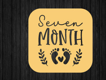 Intra απο ξύλο plywood 3mm-4mm πάχος – One Month Baby Milestone Metal,Laser Δίασταση 20x20 cm INTRAFABR-92899648 - Image 1