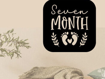 Intra απο ξύλο plywood 3mm-4mm πάχος – One Month Baby Milestone Metal,Laser Δίασταση 20x20 cm INTRAFABR-92899648 - Image 2