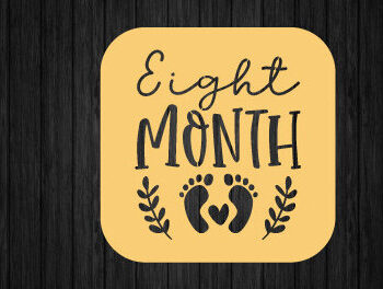 Intra απο ξύλο plywood 3mm-4mm πάχος – One Month Baby Milestone Metal,Laser Δίασταση 20x20 cm INTRAFABR-92899693 - Image 1