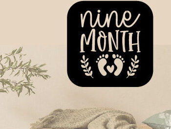 Intra απο ξύλο plywood 3mm-4mm πάχος – One Month Baby Milestone Metal,Laser Δίασταση 20x20 cm INTRAFABR-92899750 - Image 2