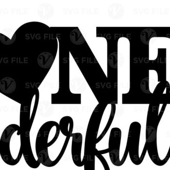 Intra απο ξύλο plywood 3mm-4mm πάχος – ONEderful - Cake Topper Δίασταση  20x20 cm INTRAFABR-17837647 - Image 1