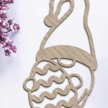 Intra απο ξύλο plywood 3mm-4mm πάχος – Διακοσμητικό αρχείο Πασχαλινό Gnome με ένα στρώμα Δίασταση 40x30 cm INTRAFABR-90743972 - Image 1