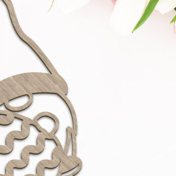 Intra απο ξύλο plywood 3mm-4mm πάχος – Διακοσμητικό αρχείο Πασχαλινό Gnome με ένα στρώμα Δίασταση 40x30 cm INTRAFABR-90743972 - Image 2