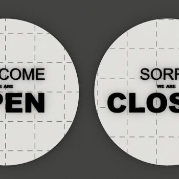 Intra απο ξύλο plywood 3mm-4mm πάχος – Ανοίξτε το Closed BUNDLE Shop Signs Δίασταση  40x30 cm INTRAFABR-39423694 - Image 3