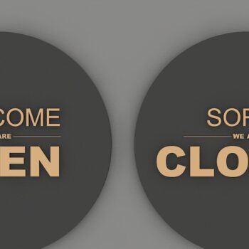 Intra απο ξύλο plywood 3mm-4mm πάχος – Ανοίξτε το Closed BUNDLE Shop Signs Δίασταση  40x30 cm INTRAFABR-39423694 - Image 5