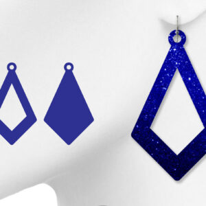 Intra απο ξύλο plywood 3mm-4mm πάχος – Σετ ανοιχτό δάκρυ σκουλαρίκια Δίασταση 5x5 cm INTRAFABR-8945408