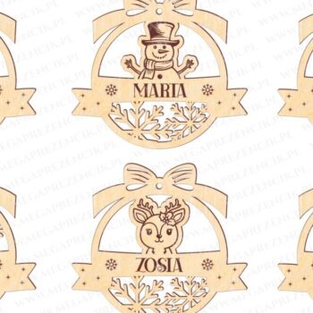 Intra απο ξύλο plywood 3mm-4mm πάχος – Χριστουγεννιάτικα μπιχλιμπίδια διάτρητη Δίασταση  20x20 cm INTRAFABR-84233517 - Image 3