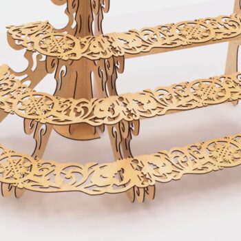 Intra απο ξύλο plywood 3mm-4mm πάχος – Αρχεία κοπής με λέιζερ ράφια προβολής ανοιχτού τύπου Δίασταση  20x20 cm INTRAFABR-95633812 - Image 2