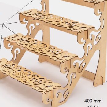 Intra απο ξύλο plywood 3mm-4mm πάχος – Αρχεία κοπής με λέιζερ ράφια προβολής ανοιχτού τύπου Δίασταση  20x20 cm INTRAFABR-95633812 - Image 4