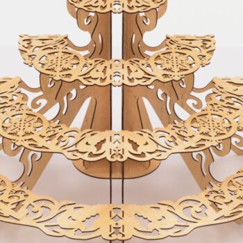 Intra απο ξύλο plywood 3mm-4mm πάχος – Αρχεία κοπής με λέιζερ ράφια προβολής ανοιχτού τύπου Δίασταση  20x20 cm INTRAFABR-95633812 - Image 6