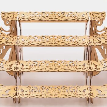 Intra απο ξύλο plywood 3mm-4mm πάχος – Αρχεία κοπής με λέιζερ ράφια προβολής ανοιχτού τύπου Δίασταση  20x20 cm INTRAFABR-95633812 - Image 7