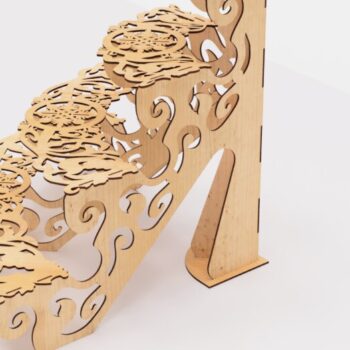 Intra απο ξύλο plywood 3mm-4mm πάχος – Αρχεία κοπής με λέιζερ ράφια προβολής ανοιχτού τύπου Δίασταση  20x20 cm INTRAFABR-95633812 - Image 9