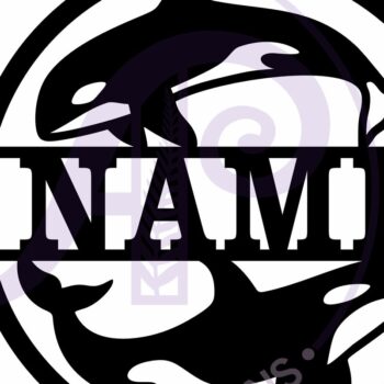 Intra απο ξύλο plywood 3mm-4mm πάχος – Όνομα Orcas Wall Art Sign, Δίασταση 40x30 cm INTRAFABR-115853359 - Image 5