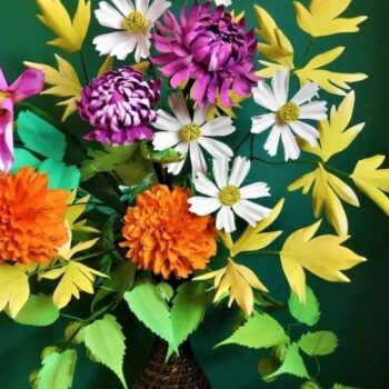 Intra απο ξύλο plywood 3mm-4mm πάχος – Πρότυπα χάρτινων λουλουδιών Orchette Dahlia Δίασταση  20x20 cm INTRAFABR-19613197 - Image 3