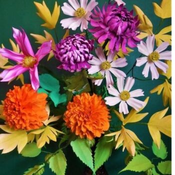 Intra απο ξύλο plywood 3mm-4mm πάχος – Πρότυπα χάρτινων λουλουδιών Orchette Dahlia Δίασταση  20x20 cm INTRAFABR-19613197 - Image 4