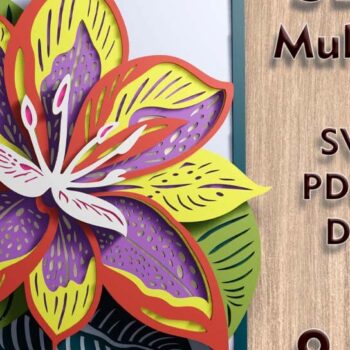 Intra απο ξύλο plywood 3mm-4mm πάχος – Αρχεία κοπής πολλαπλών επιπέδων Orch3D Δίασταση  20x20 cm INTRAFABR-108943984 - Image 1