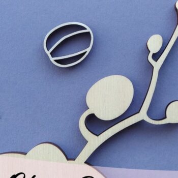 Intra απο ξύλο plywood 3mm-4mm πάχος – Λουλούδι ορχιδέας κομμένο με λέιζερ Δίασταση  20x20 cm INTRAFABR-34439748 - Image 2