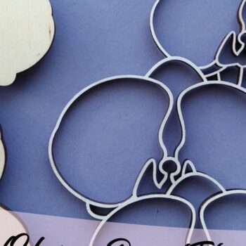 Intra απο ξύλο plywood 3mm-4mm πάχος – Λουλούδι ορχιδέας κομμένο με λέιζερ Δίασταση  20x20 cm INTRAFABR-34439748 - Image 3