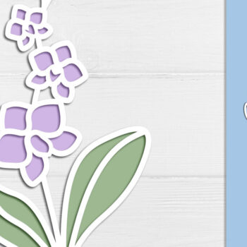 Intra απο ξύλο plywood 3mm-4mm πάχος – OrchFlowers Layered Δίασταση  20x20 cm INTRAFABR-118948550 - Image 1