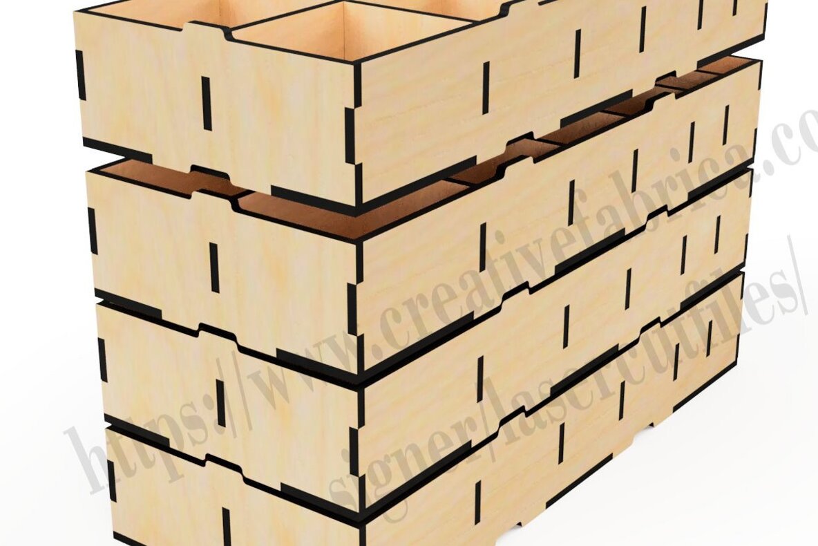Intra απο ξύλο plywood 3mm-4mm πάχος – Διοργανωτής Δίασταση  20x20 cm INTRAFABR-29700640
