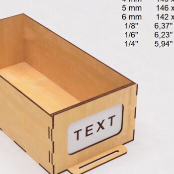 Intra απο ξύλο plywood 3mm-4mm πάχος – Organizer 6 Συρτάρια Δίασταση  20x20 cm INTRAFABR-103526588 - Image 3