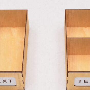 Intra απο ξύλο plywood 3mm-4mm πάχος – Organizer 6 Συρτάρια Δίασταση  20x20 cm INTRAFABR-103526588 - Image 4