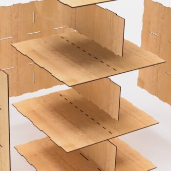Intra απο ξύλο plywood 3mm-4mm πάχος – Organizer 6 Συρτάρια Δίασταση  20x20 cm INTRAFABR-103526588 - Image 5