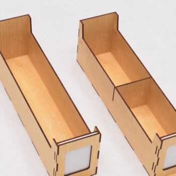 Intra απο ξύλο plywood 3mm-4mm πάχος – Organizer Box για κάρτες CCG Cut Laser Δίασταση  20x20 cm INTRAFABR-118997578 - Image 4